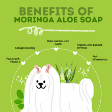 Load image into Gallery viewer, Natural Moringa and Aloe soap for dogs