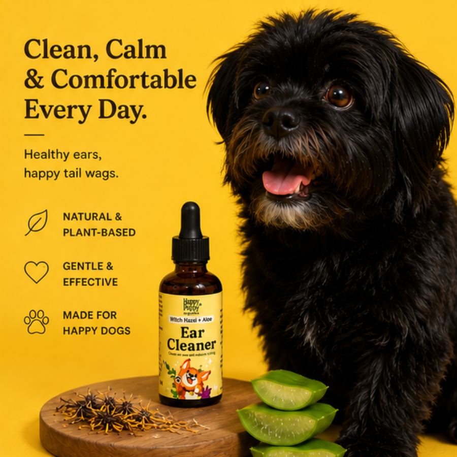 Organic Ear Cleaner for Dogs - Gentle, Natural Relief for Healthy Ears