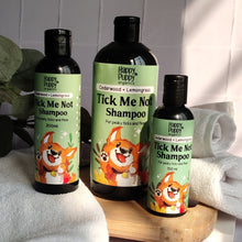 Load image into Gallery viewer, Happy Puppy Organics Tick Me Not Shampoo – Natural Tick Repellent with Lemongrass, Neem, Turmeric & Cedarwood