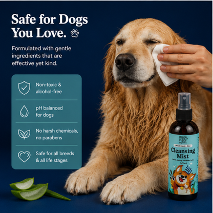 Cleansing Mist Dry Shampoo for Dogs - Refresh, Cleanse & Soothe Naturally