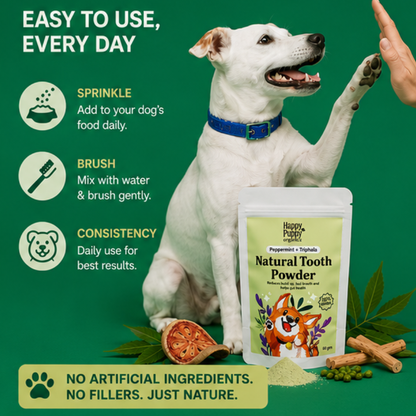 Natural Tooth Powder -  Powerful Oral & Gut Health Support for Dogs