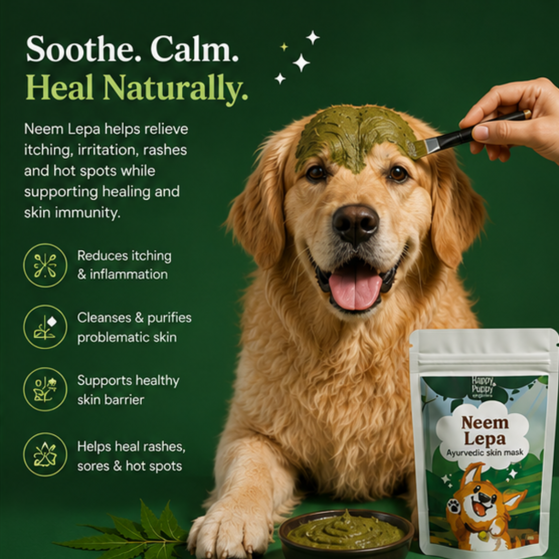 Neem Lepa - Ayurvedic neem pack for dogs