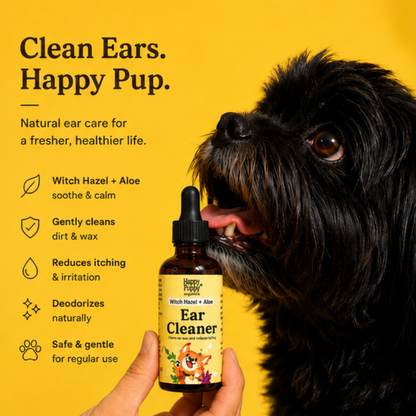 Organic Ear Cleaner for Dogs - Gentle, Natural Relief for Healthy Ears