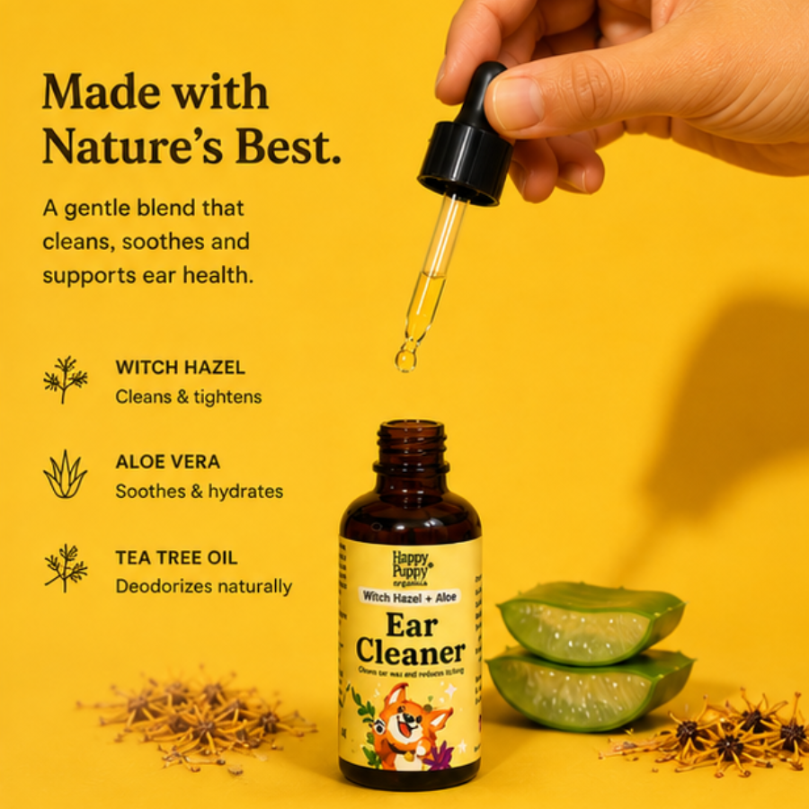 Organic Ear Cleaner for Dogs - Gentle, Natural Relief for Healthy Ears