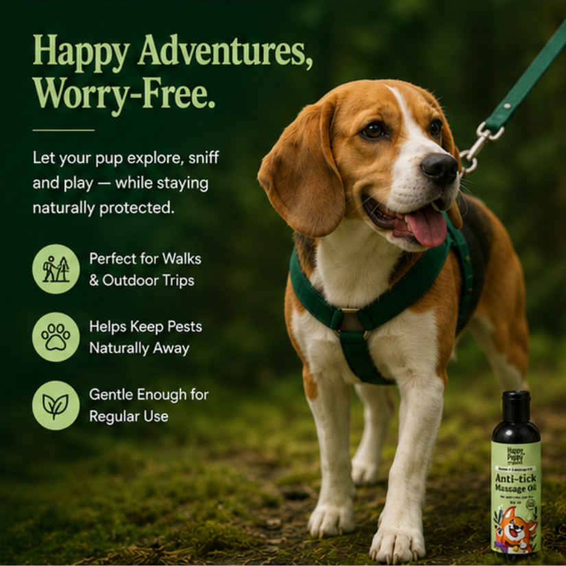 Anti-Tick Spa Oil - Natural Tick Repellent & Wellness Massage Oil for Dogs