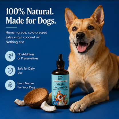 Virgin Coconut Oil for Dogs -  Digestion & Natural Anti-Fungal Support