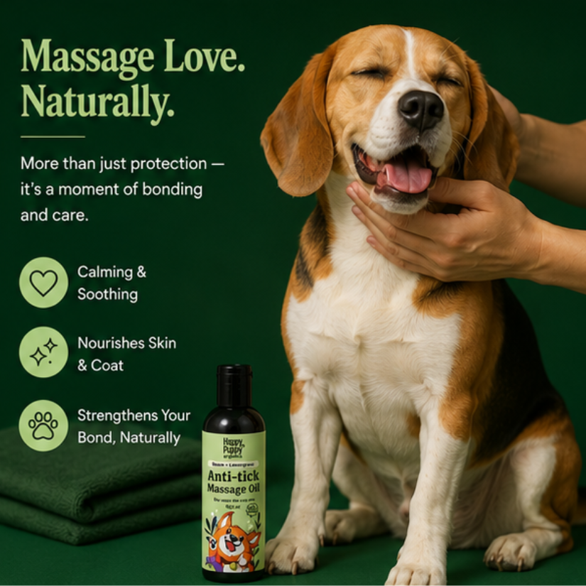 Anti-Tick Spa Oil - Natural Tick Repellent & Wellness Massage Oil for Dogs