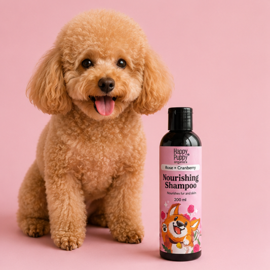 Nourishing Shampoo with Rose & Cranberry - Hydrate and Soothe Your Dog's Skin