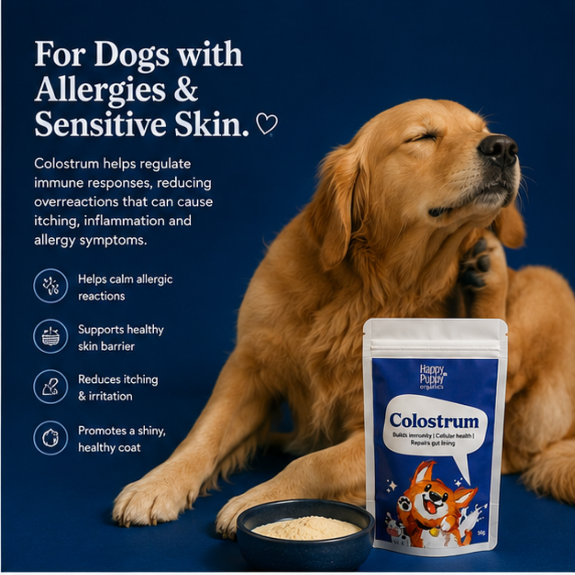 Colostrum for dogs- Immunity, Gut & Allergy Support