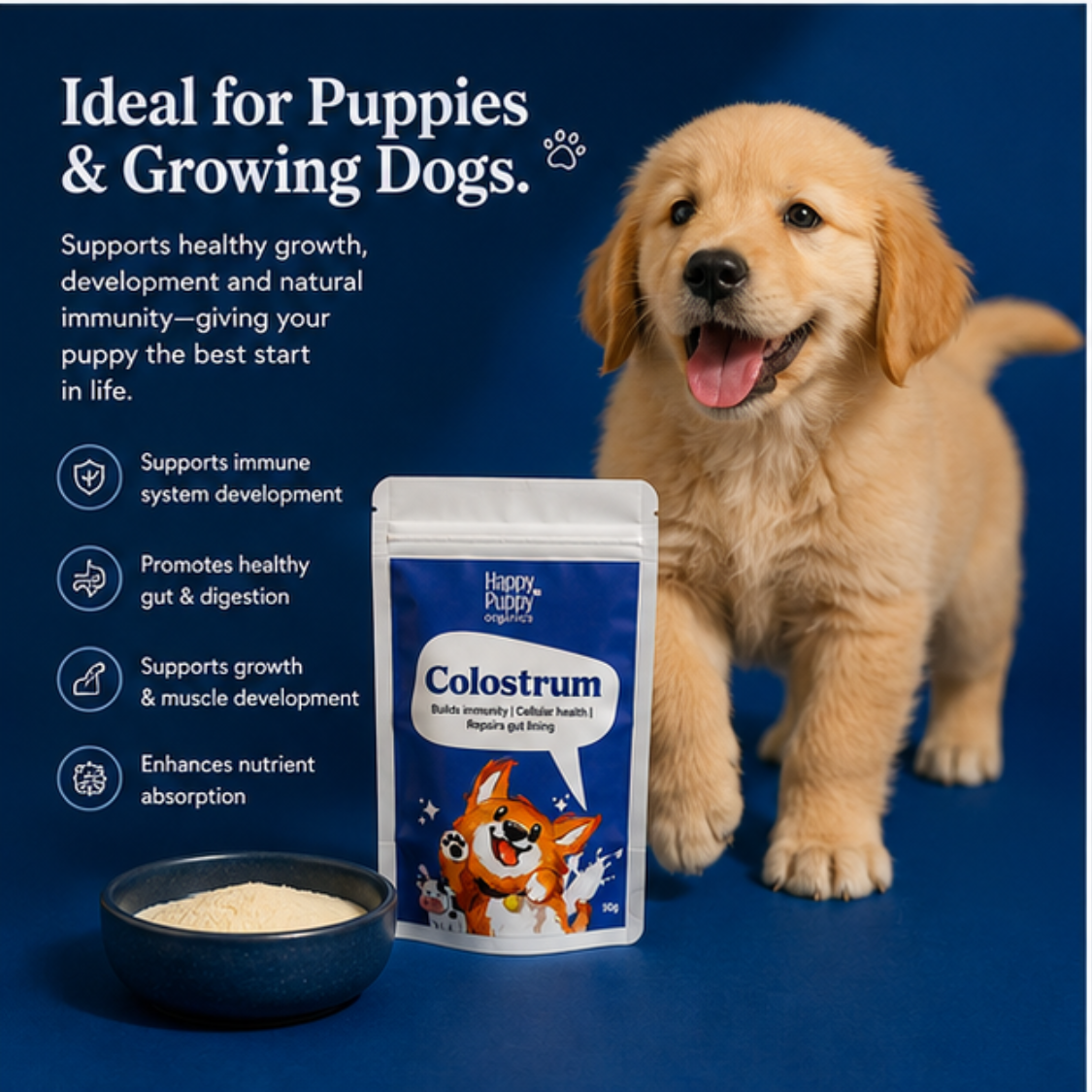 Colostrum for dogs- Immunity, Gut & Allergy Support