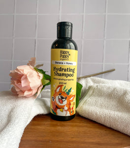 Hydrating Dog Shampoo with Banana & Honey - Moisturizing, Gentle, and Natural