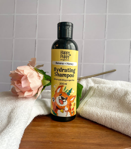 Hydrating Dog Shampoo with Banana & Honey - Moisturizing, Gentle, and Natural