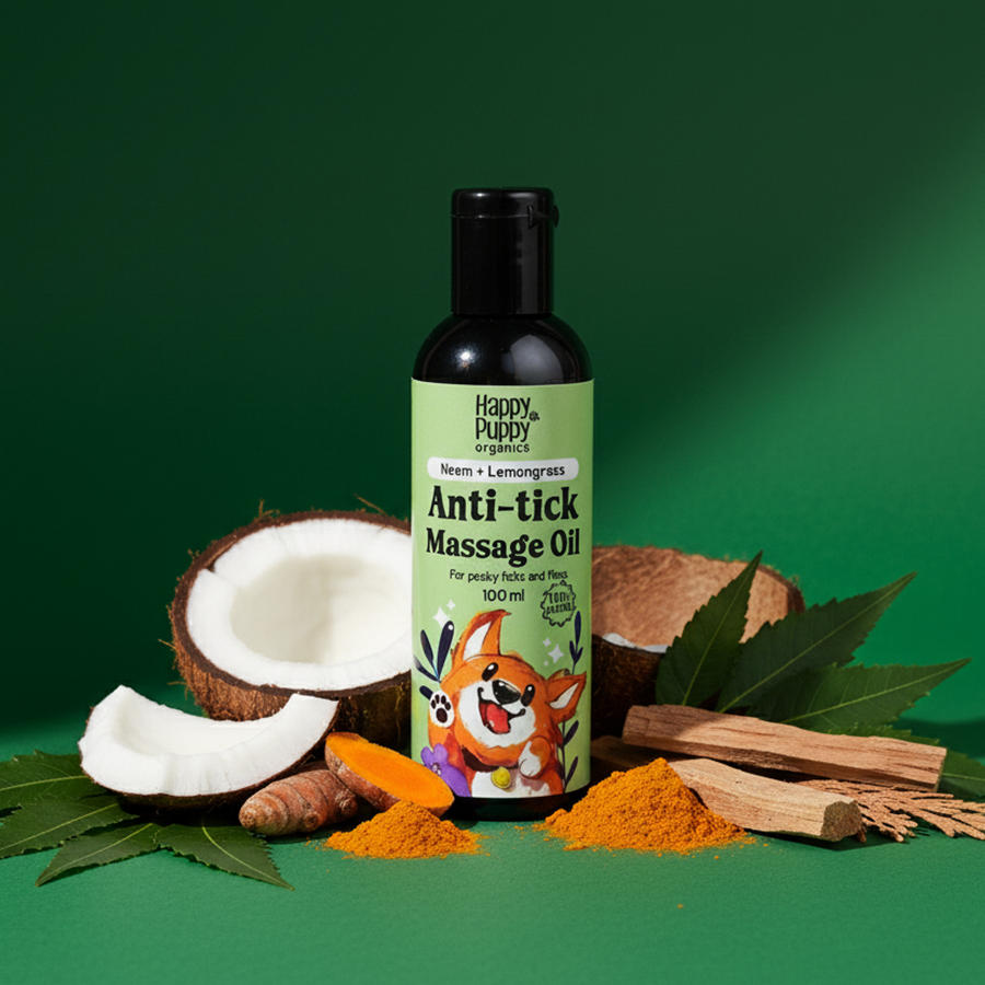 Anti-Tick Spa Oil – Natural Tick Repellent & Wellness Massage Oil for Dogs