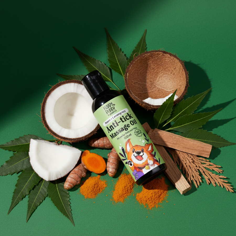 Anti-Tick Spa Oil - Natural Tick Repellent & Wellness Massage Oil for Dogs