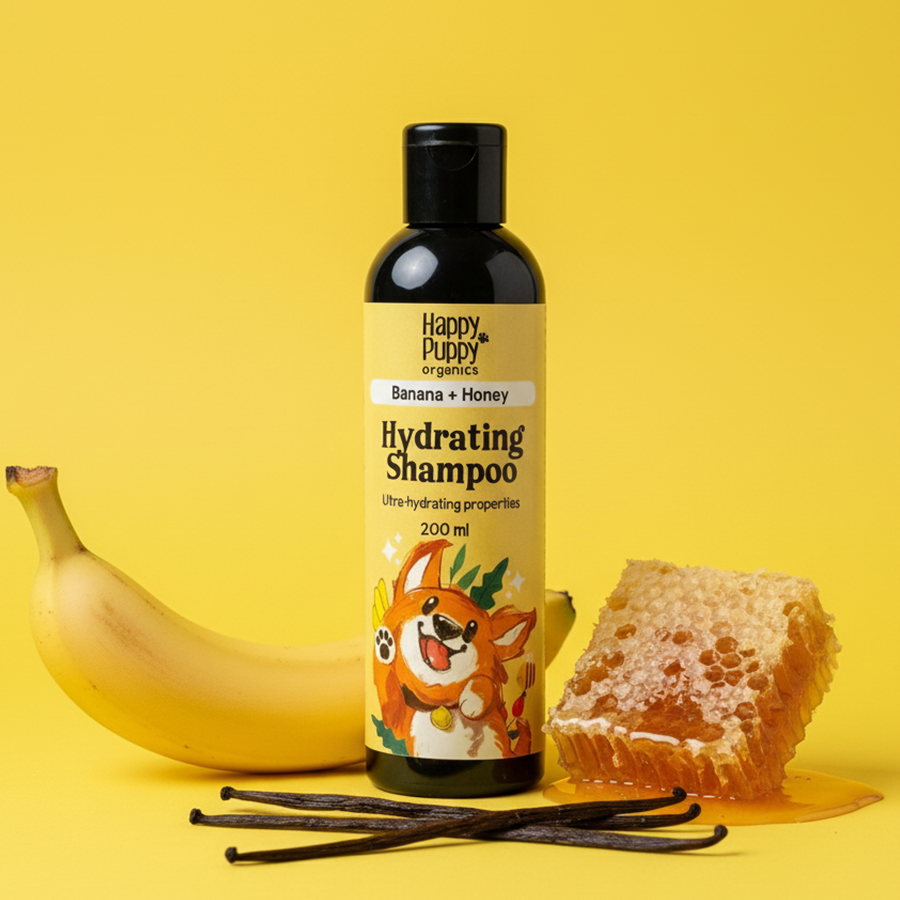 Hydrating Shampoo with Banana & Honey - Moisturizing, Gentle, and Natural