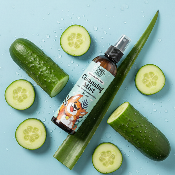 Happy Puppy Organics Cleansing Mist Dry Shampoo for Dogs – Refresh, Cleanse & Soothe Naturally