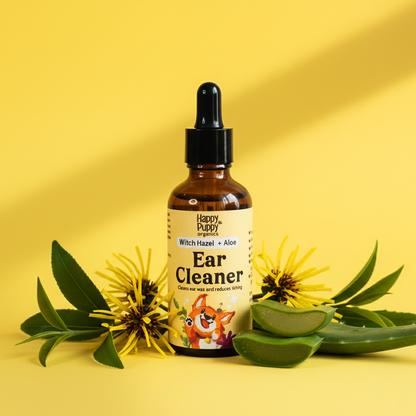 Organic Ear Cleaner for Dogs - Gentle, Natural Relief for Healthy Ears