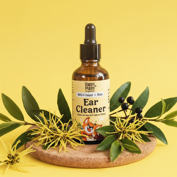 Happy Puppy Organics Organic Ear Cleaner for Dogs – Gentle, Natural Relief for Healthy Ears