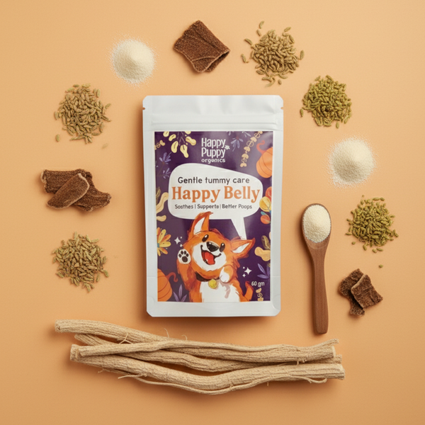 Happy Puppy Organics Happy Belly Supplement – Functional Support for Your Dog’s Digestive Health