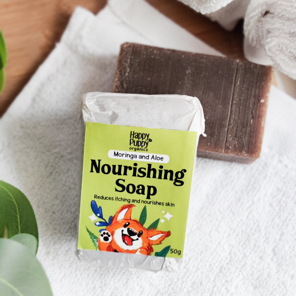 Natural Moringa and Aloe soap for dogs