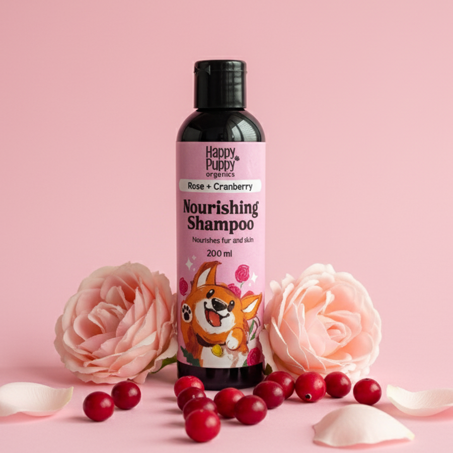 Nourishing Shampoo with Goat Milk, Rose & Cranberry - Hydrate and Soothe Your Dog's Skin