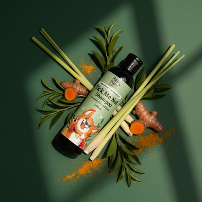 Tick Me Not Shampoo - Natural Tick Repellent with Lemongrass, Neem, Turmeric & Cedarwood