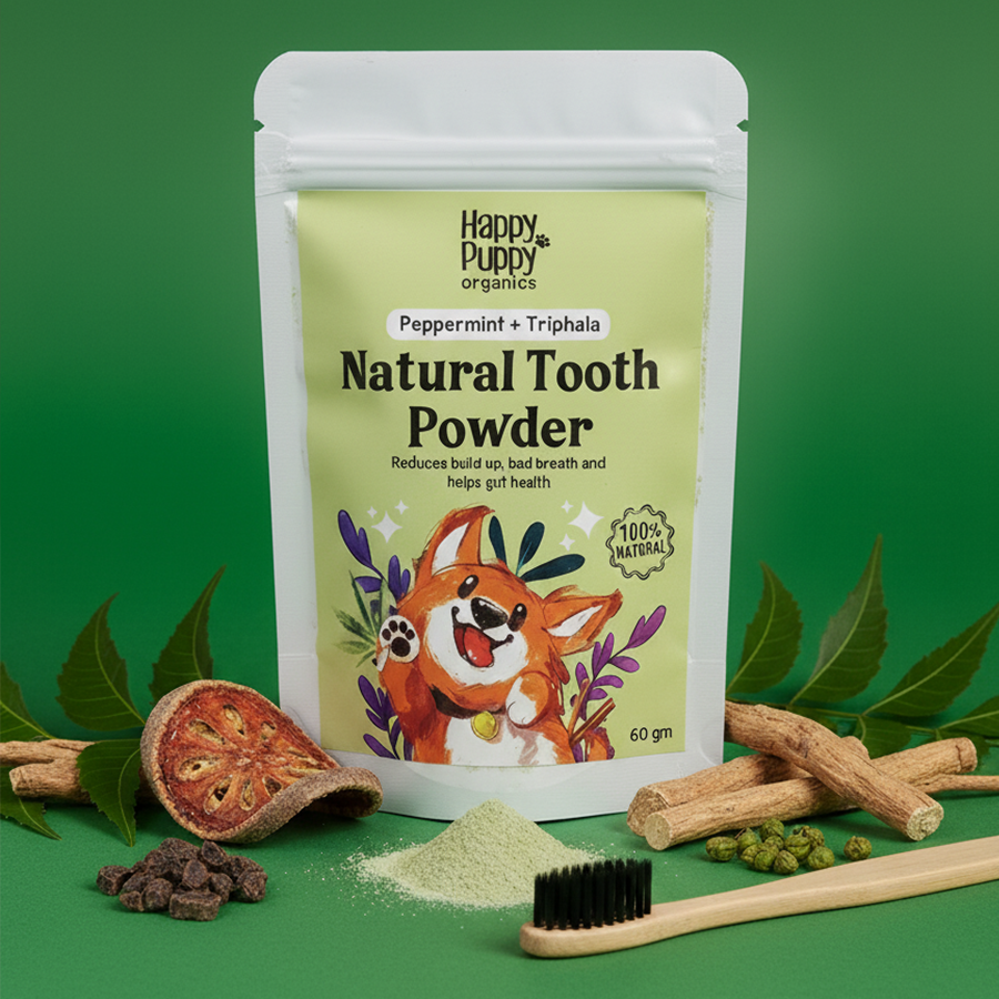 Natural Tooth Powder for Dogs with Hemp | Fresh Breath & Healthy Gums ...